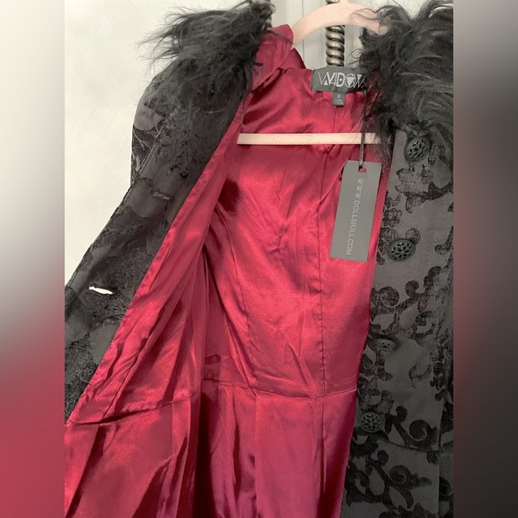 NWT DollsKill/Widow Brocade Coat - Picture 6 of 6